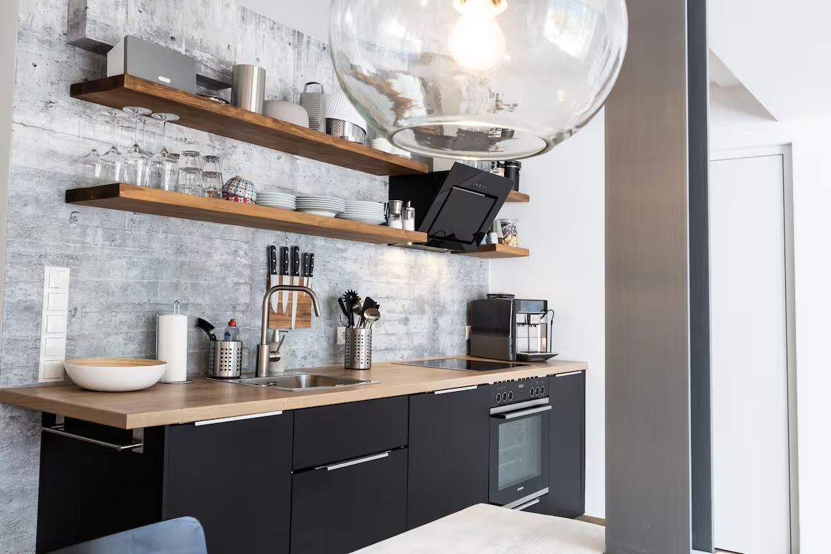 Ferienwohnung Vinschgau: offene Wohn-/ Essküche