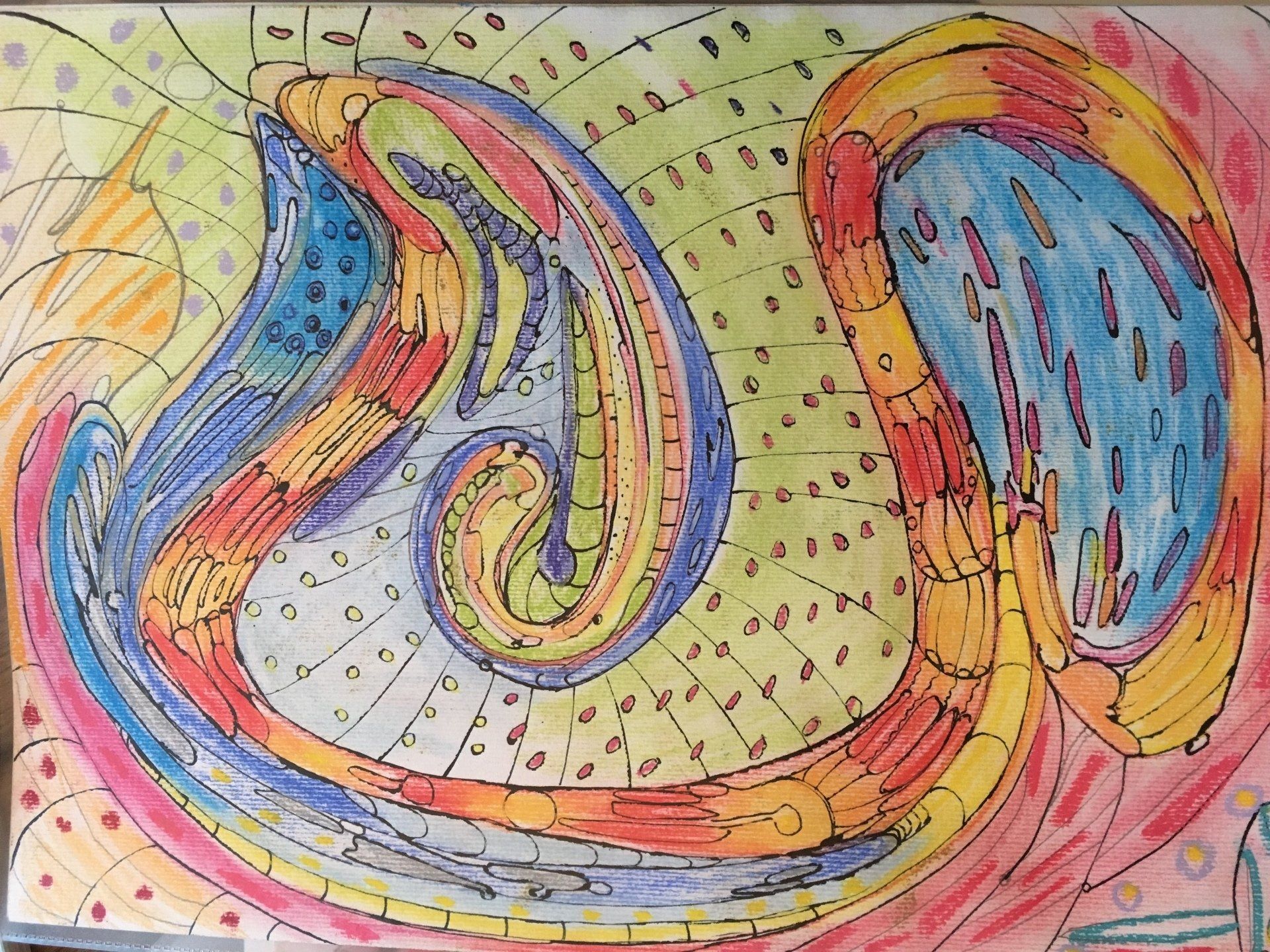 Embrio, Abstrakt, Gemälde