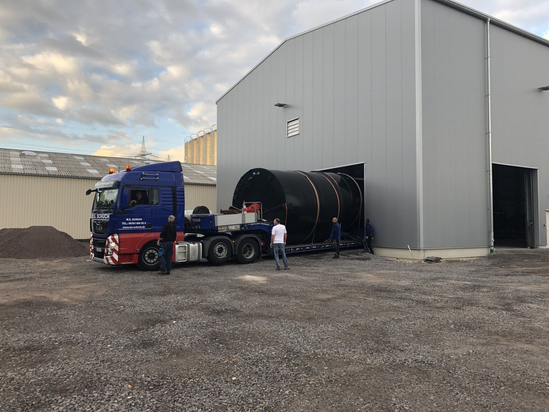 Palurec-Anlage im Aufbau