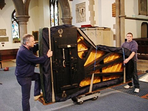 Moving Steinway Concert Grand Piano