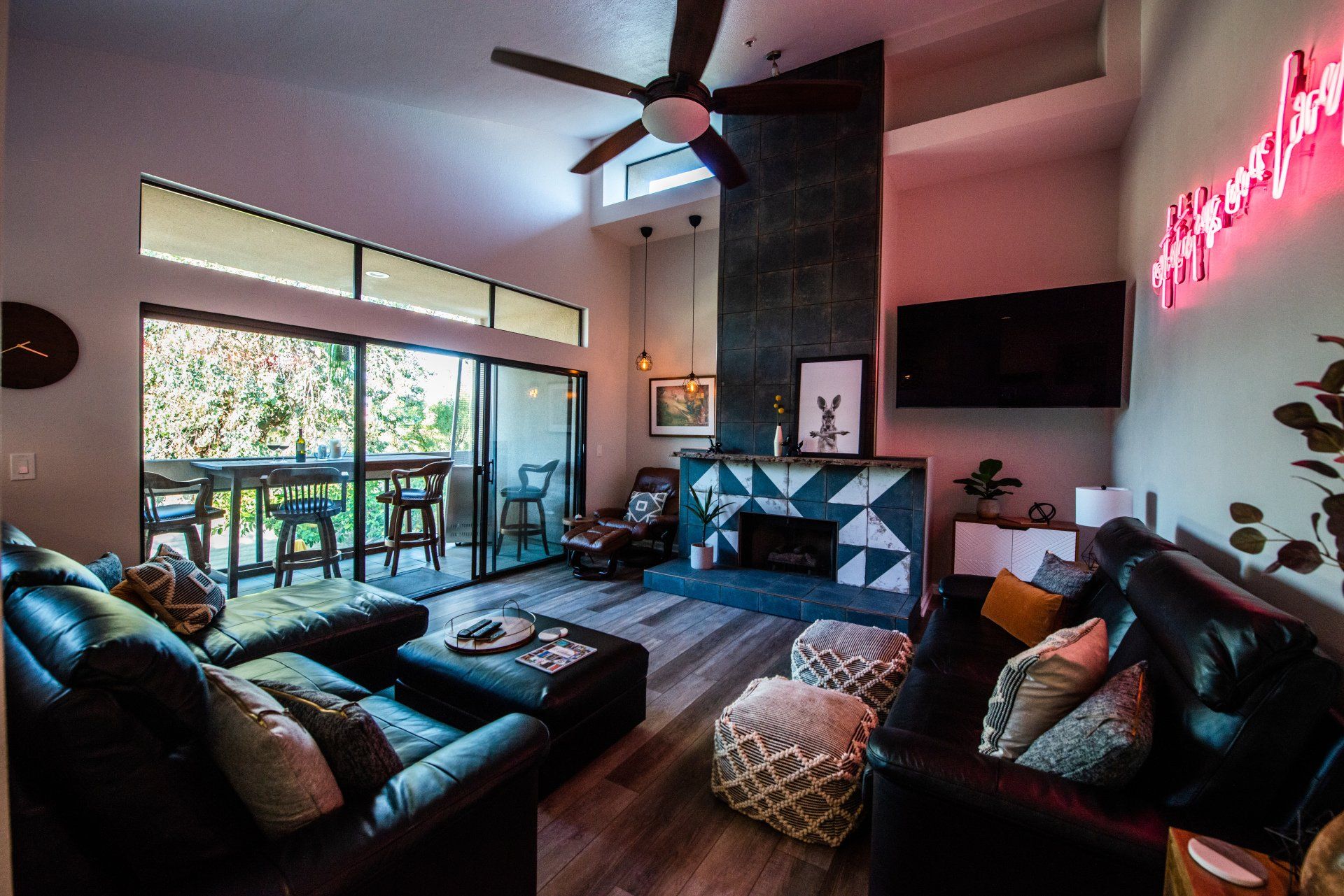 Harley's Desert Hacienda living room