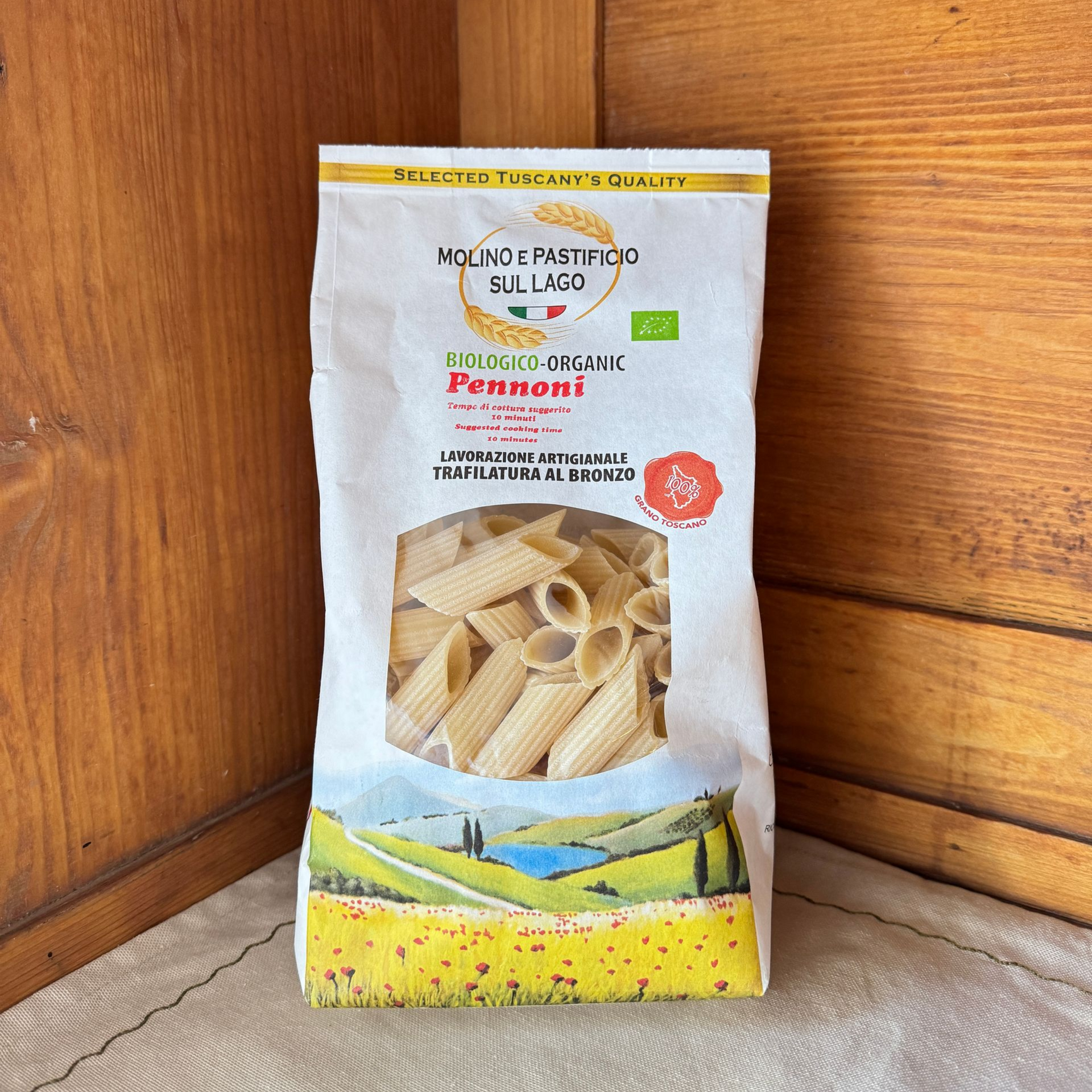 Nudelpackung Pennoni von Molino e Pastificio sul Lago