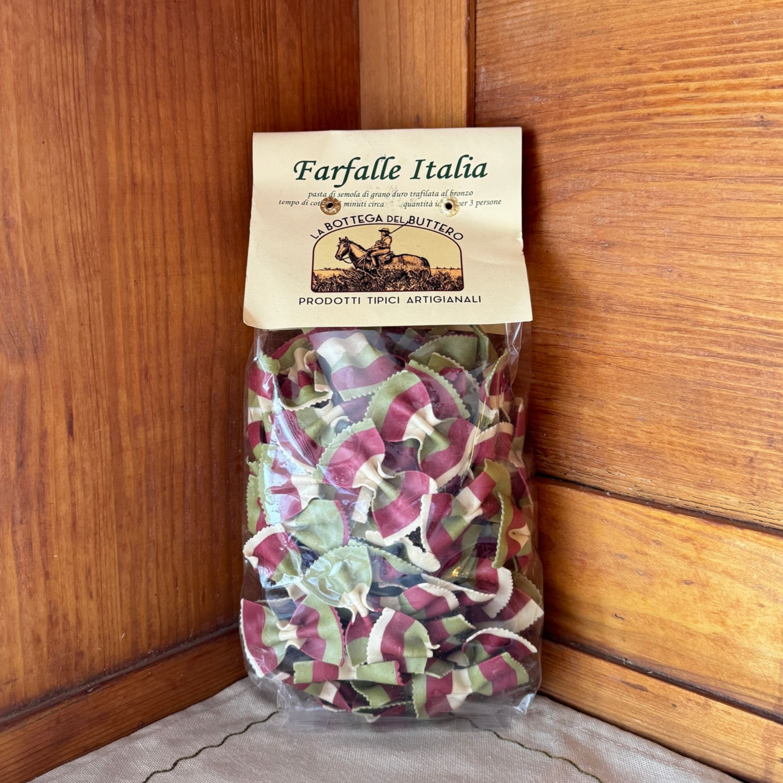 Nudelpackung Farfalle Italia von Bottega del Buttero