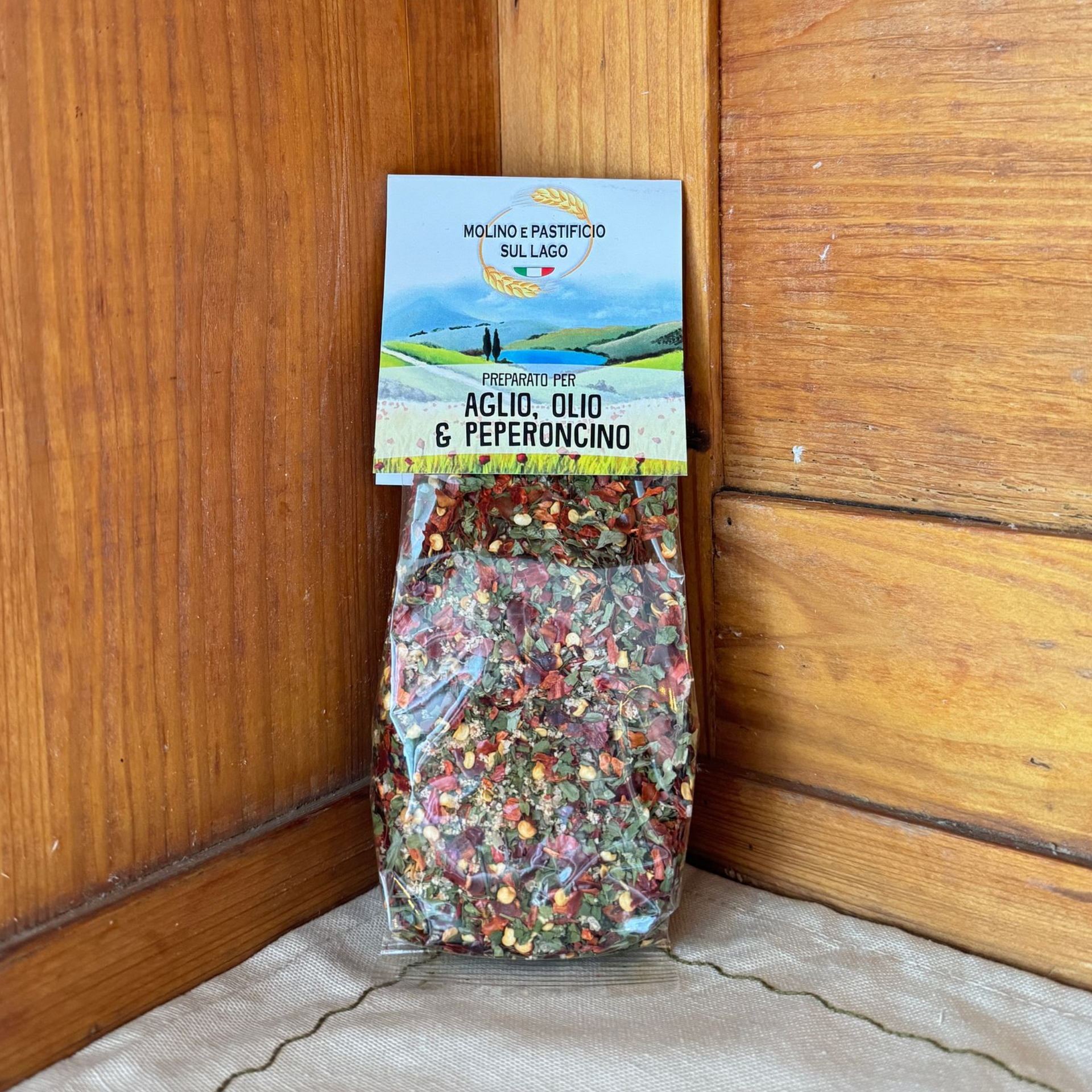 Gewürzmischung Preparato per Aglio, Olio e Peperoncino von Molino e Pastificio sul Lago