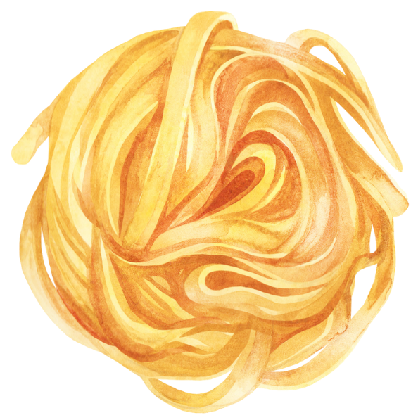 Illustration von Tagliatelle