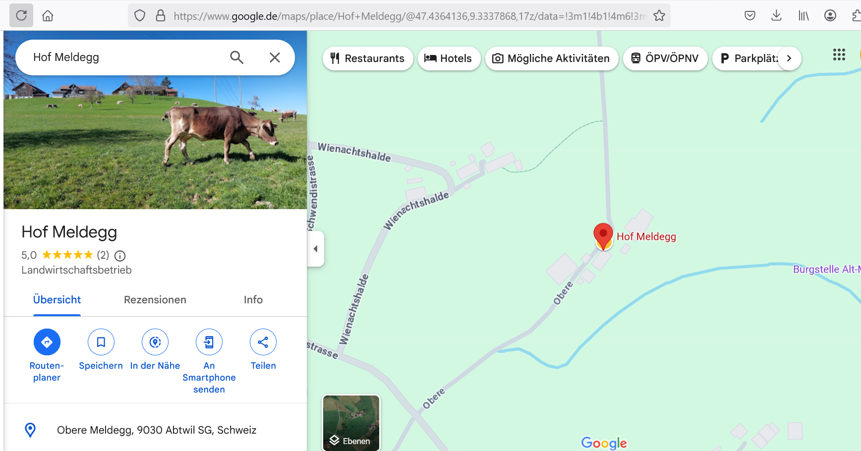 Google Maps HofMeldegg