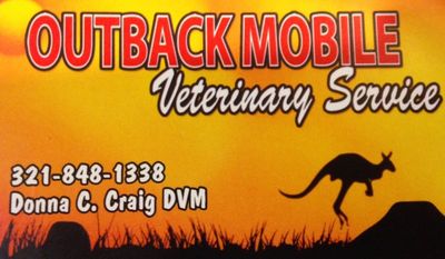 Outback Mobile Vet – Dr Donna Craig ~ (321) 848-1338