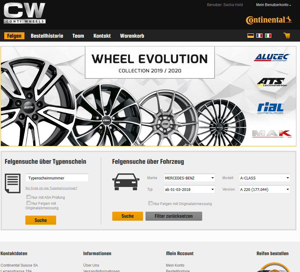 Alloy wheel visualiser