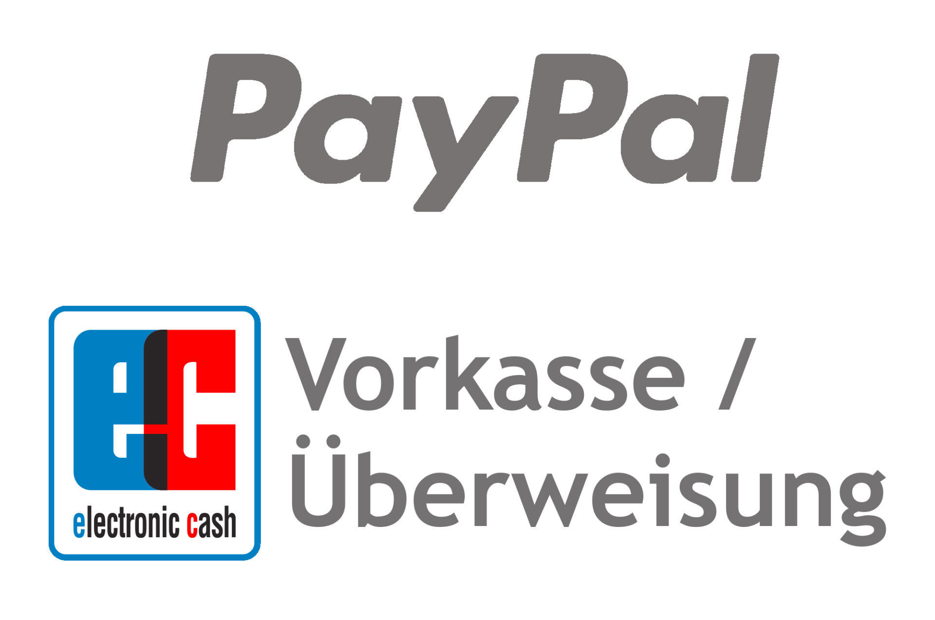 Bezahlmethoden via Überweisung PayPal