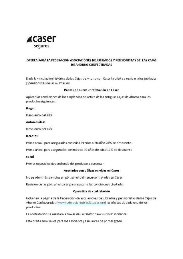 Ofertas Caser Seguros