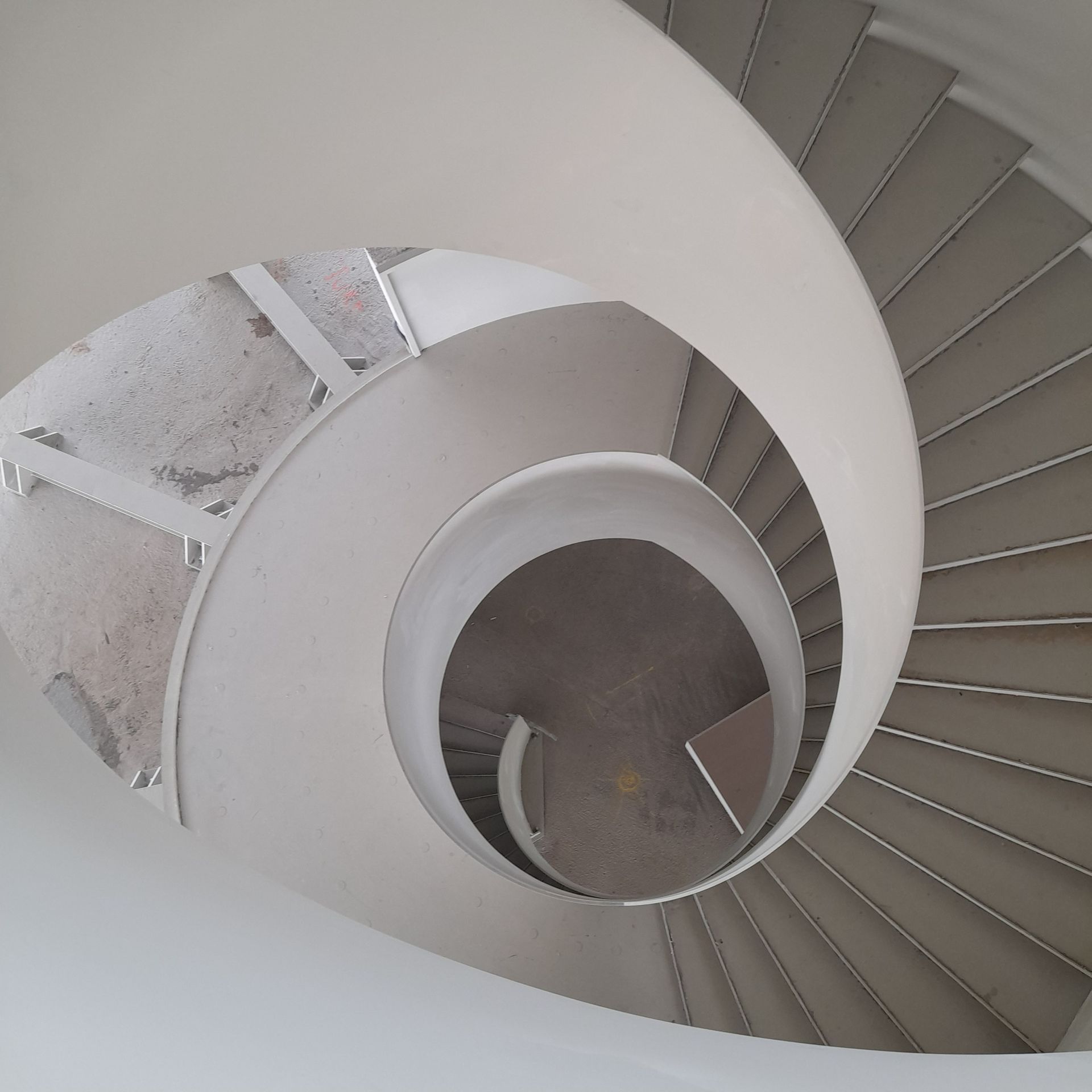 Rohbau Wendeltreppe nach der Montage