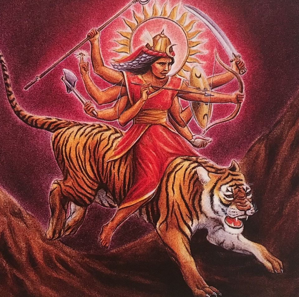 Tempelnachmittag Durga Transformation und Grenzen