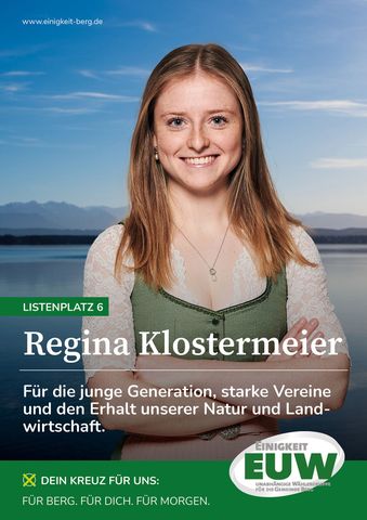 Regina Klostermeier EUW - Einigkeit Unabhängige Wählergruppe für die Gemeinde Berg