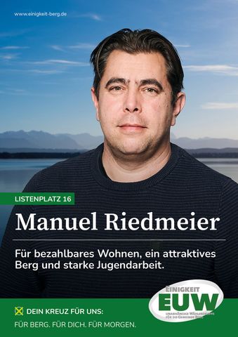 Manuel Riedmeier EUW - Einigkeit Unabhängige Wählergruppe für die Gemeinde Berg