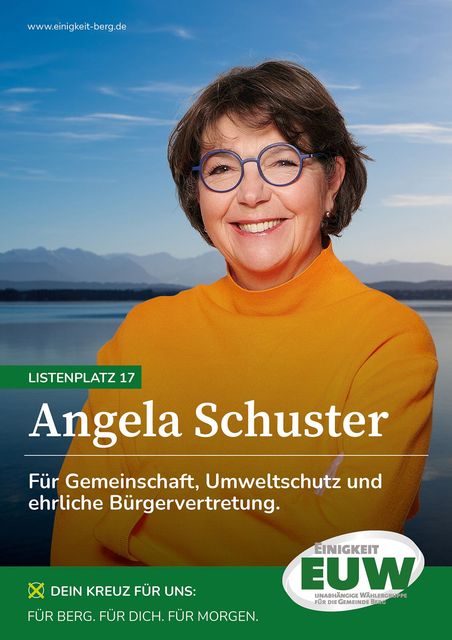 Angela Schuster EUW - Einigkeit Unabhängige Wählergruppe für die Gemeinde Berg