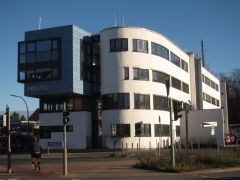 Gebäude der Polizeiwache in Hamburg
