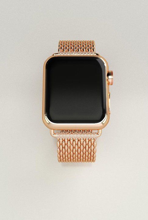 Apple watchband gold by iDress diamonds