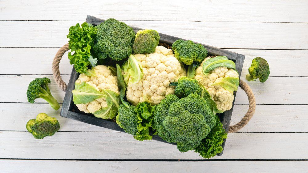 Cauliflower and brocolli