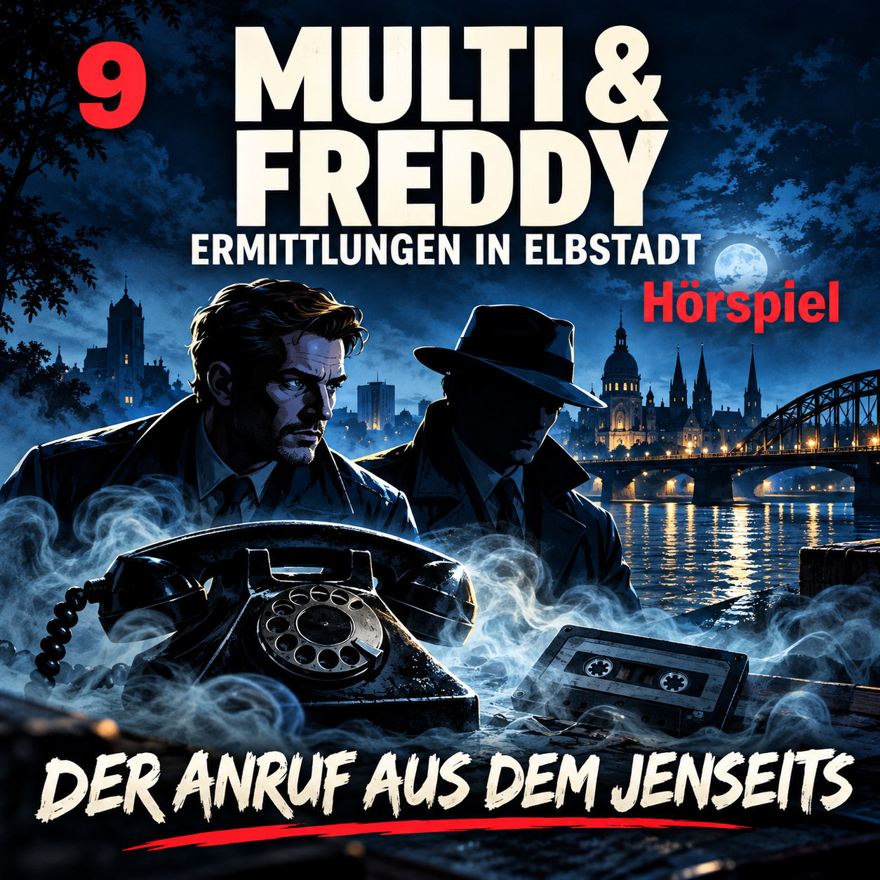 Hörspielcover Multi und Freddy, Folge 10: Der Anruf aus dem Jenseits