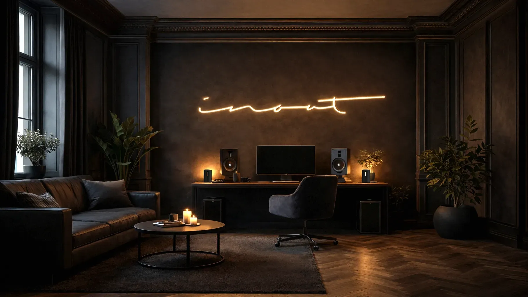 Dunkle Räume wirken beruhigend, da sie visuelle Reize reduzieren und den Blick auf das Wesentliche.