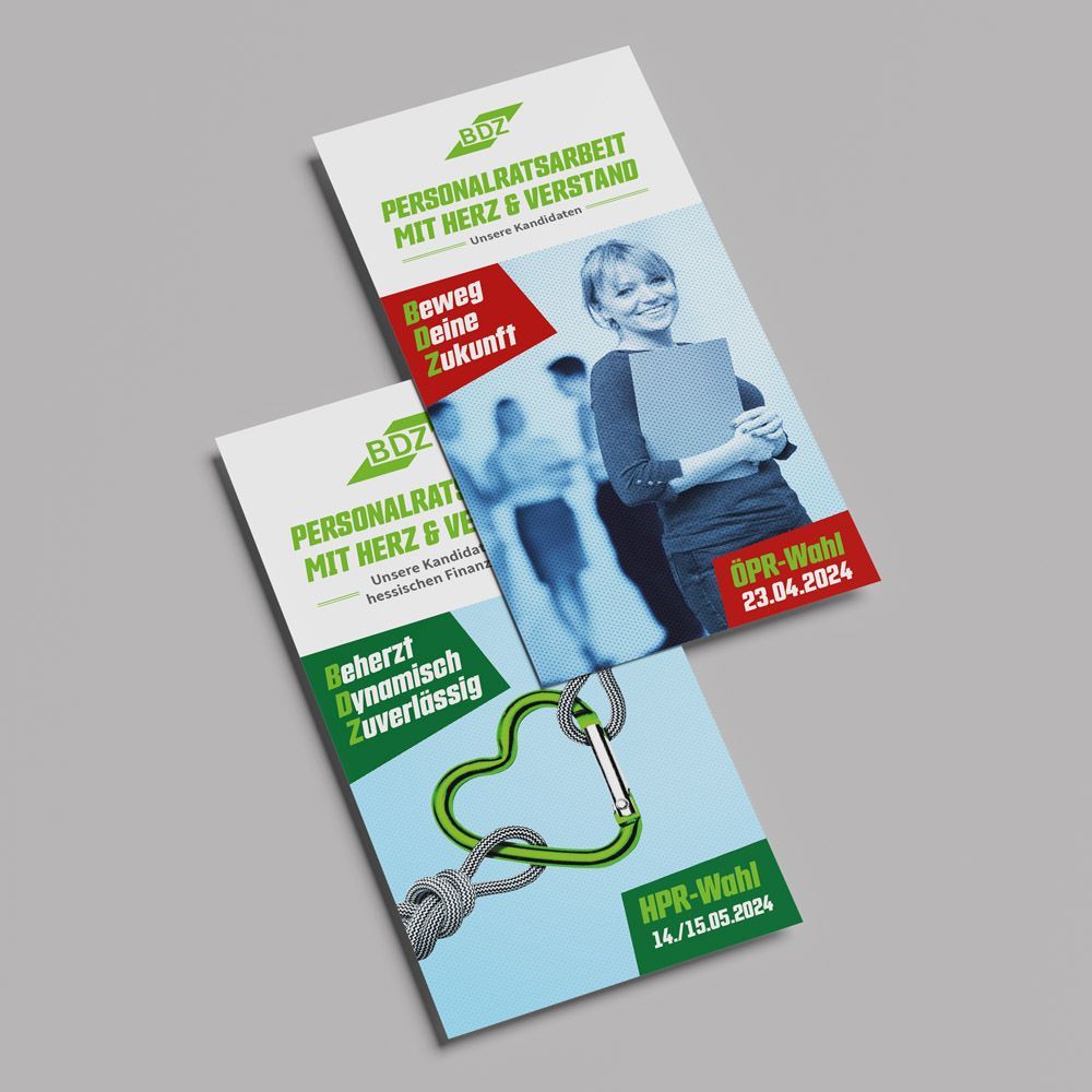 Referenz BDZ Deutsche Zoll- und Finanzgewerkschaft - Umsetzung der Wahlwerbemittel für regionale Personalvertretungen