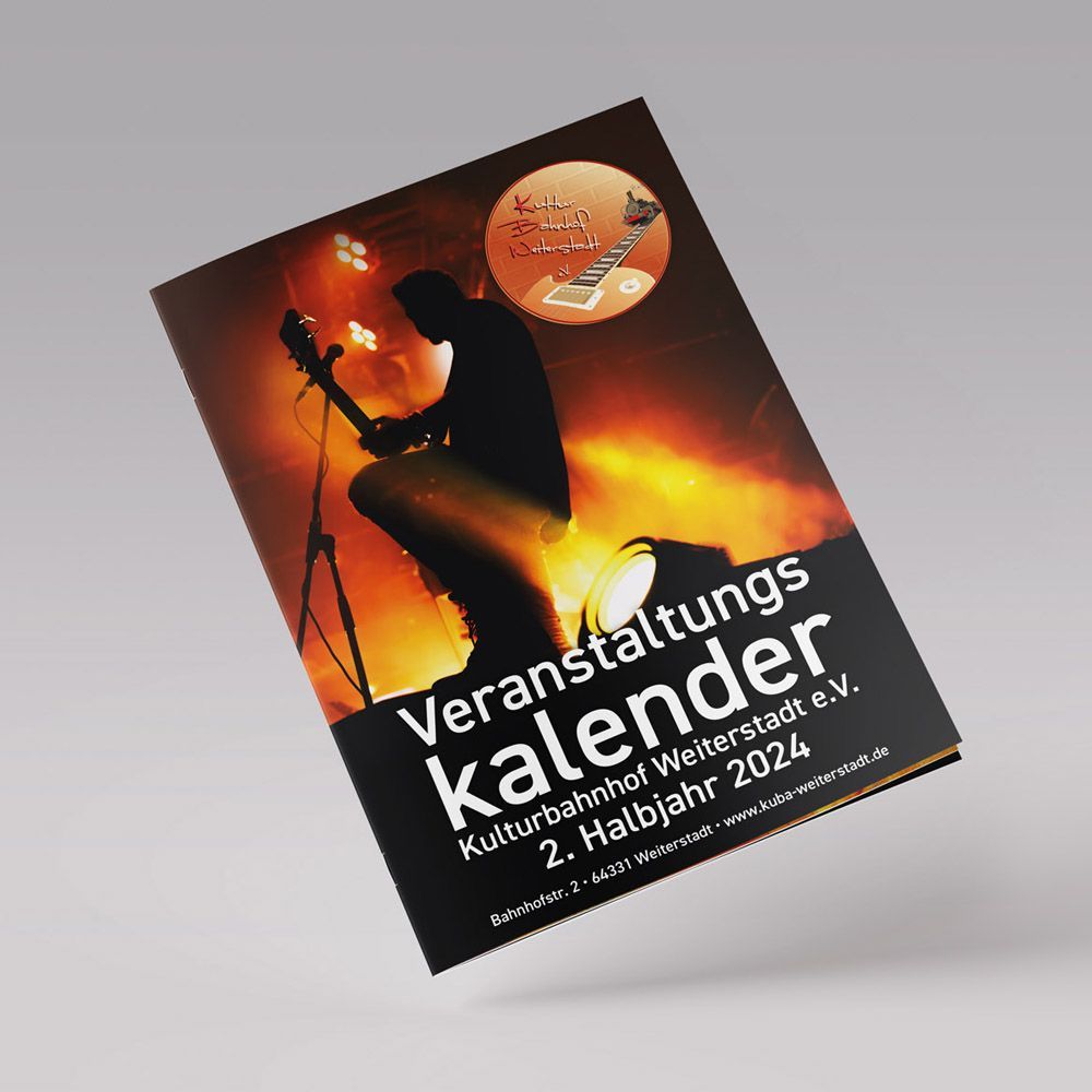 Referenz Kulturbahnhof Weitertadt - Gestaltung des Programmhefts