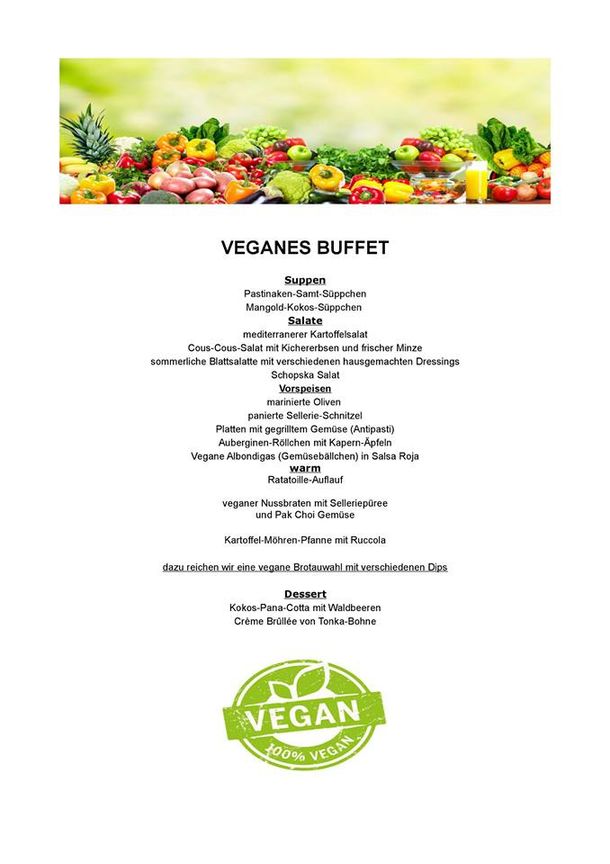 vegetarische und vegane Buffets gesund
