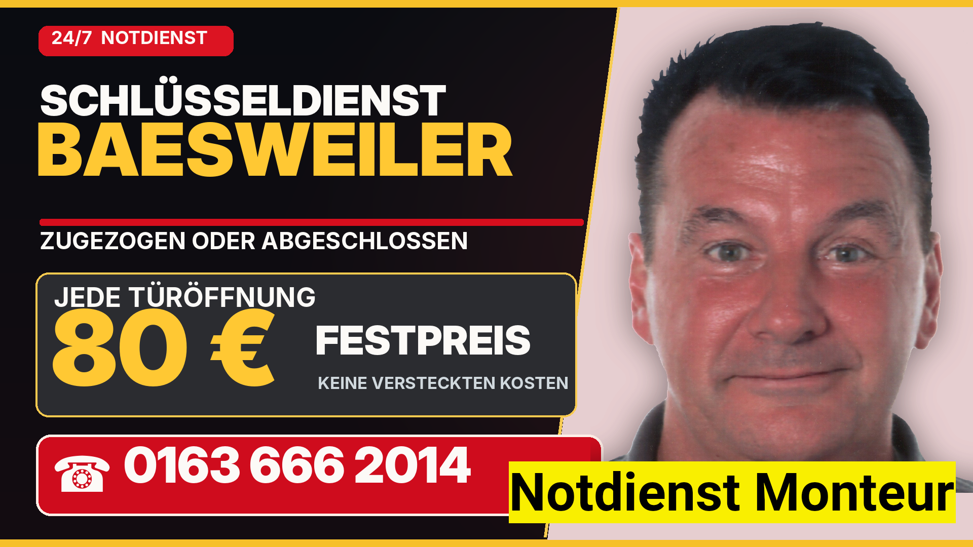 Schlüsseldienst Baesweiler Notdienst Karl Josef - SOFORT Hilfe