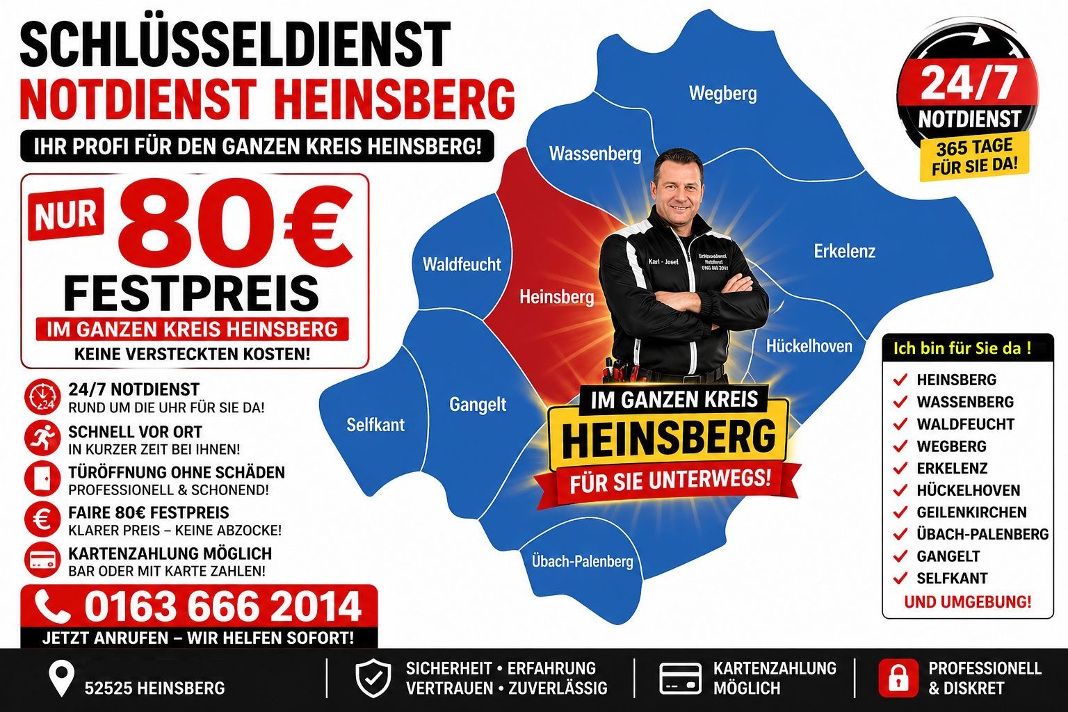 Schlüsseldienst Heinsberg - Notdienst SOFORT