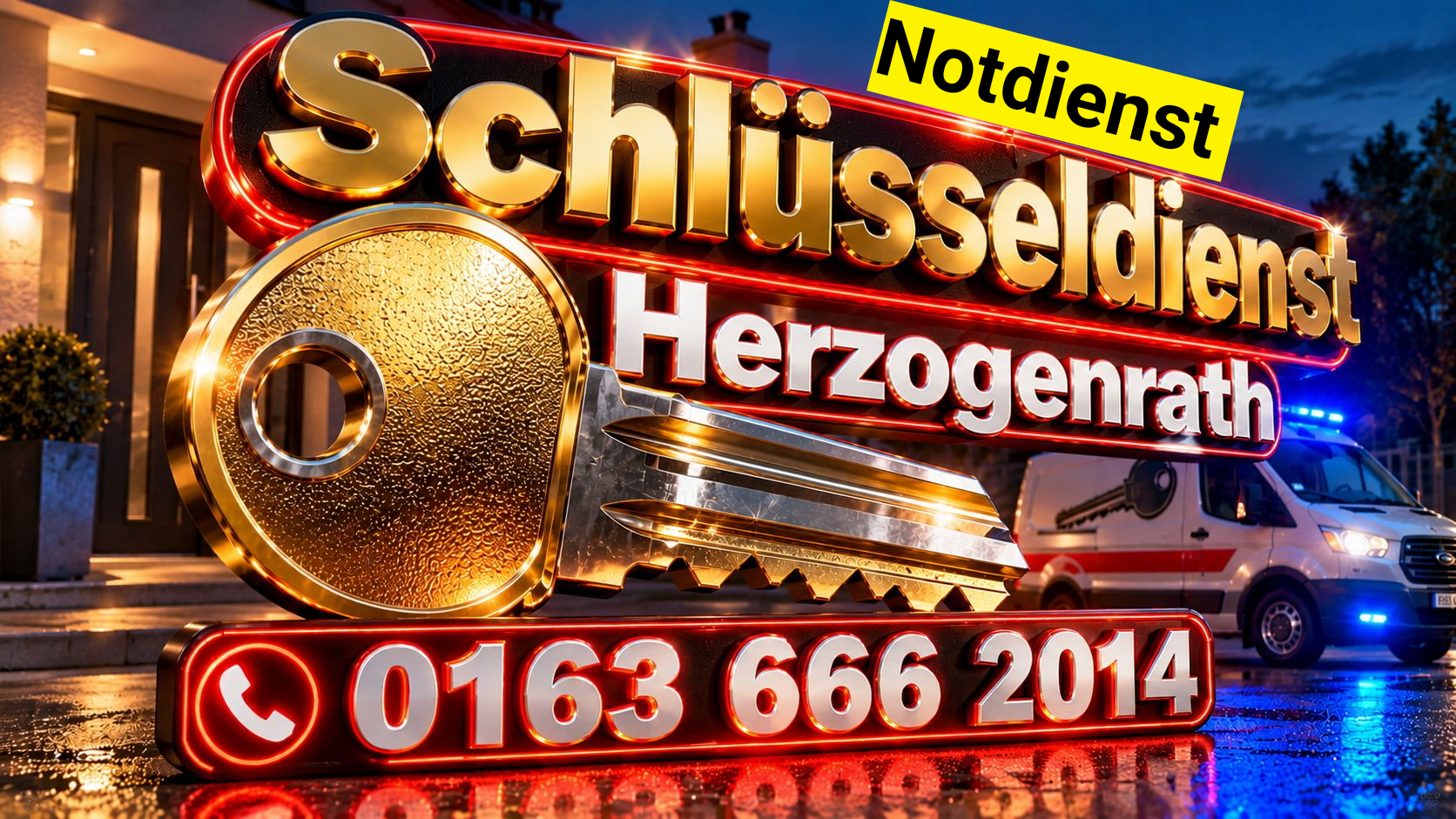 Schlüsseldienst Herzogenrath - Notdienst - in 10 Minuten vor Ort