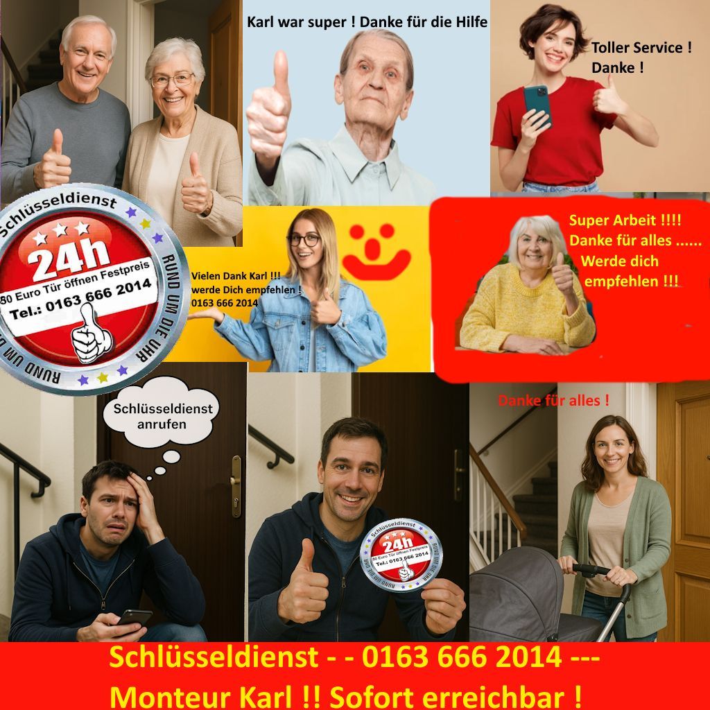 Schlüsseldienst Würselen - Hier sofort Kontakt - 80 Euro Festpreis für jedes Tür öffnen