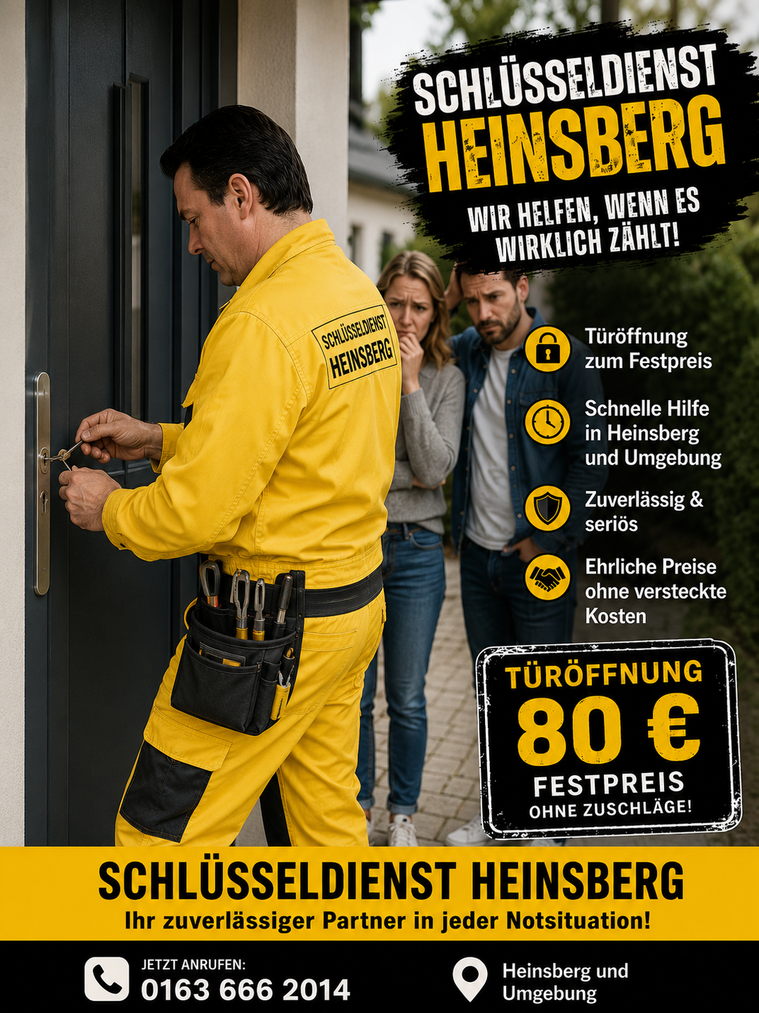 Schlüsseldienst Heinsberg - Notdienst Monteur Karl - Josef im Dienst