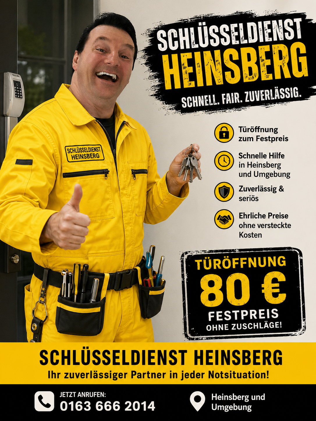 Schlüsseldienst Heinsberg – Türöffnung zum fairen Festpreis