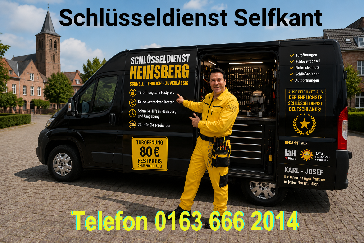 Schlüsseldienst Selfkant - Notdienst SOFORT - in 10 Minuten vor Ort