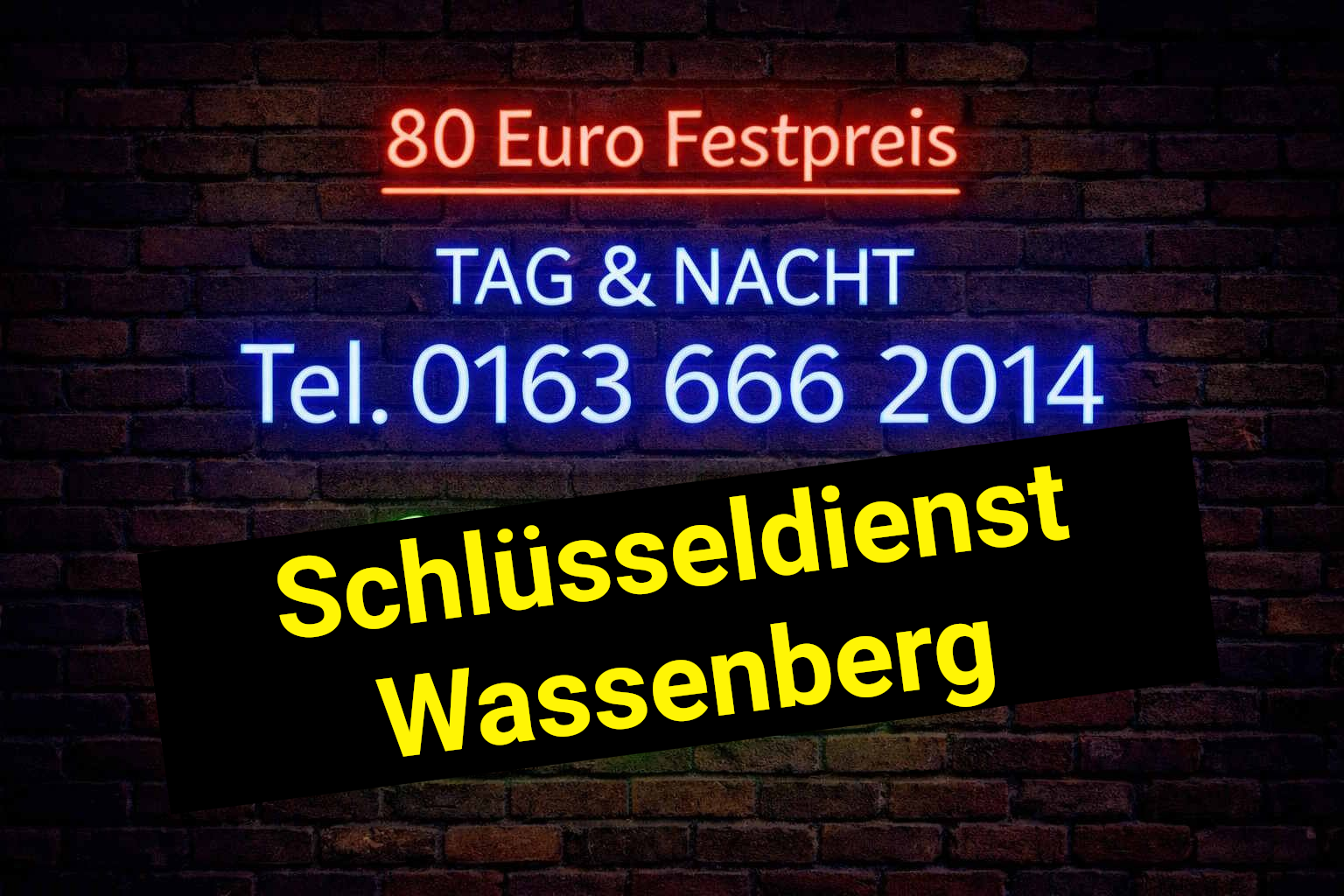 Tag und Nacht - Schlüsseldienst Notdienst Festpreis 80 Euro