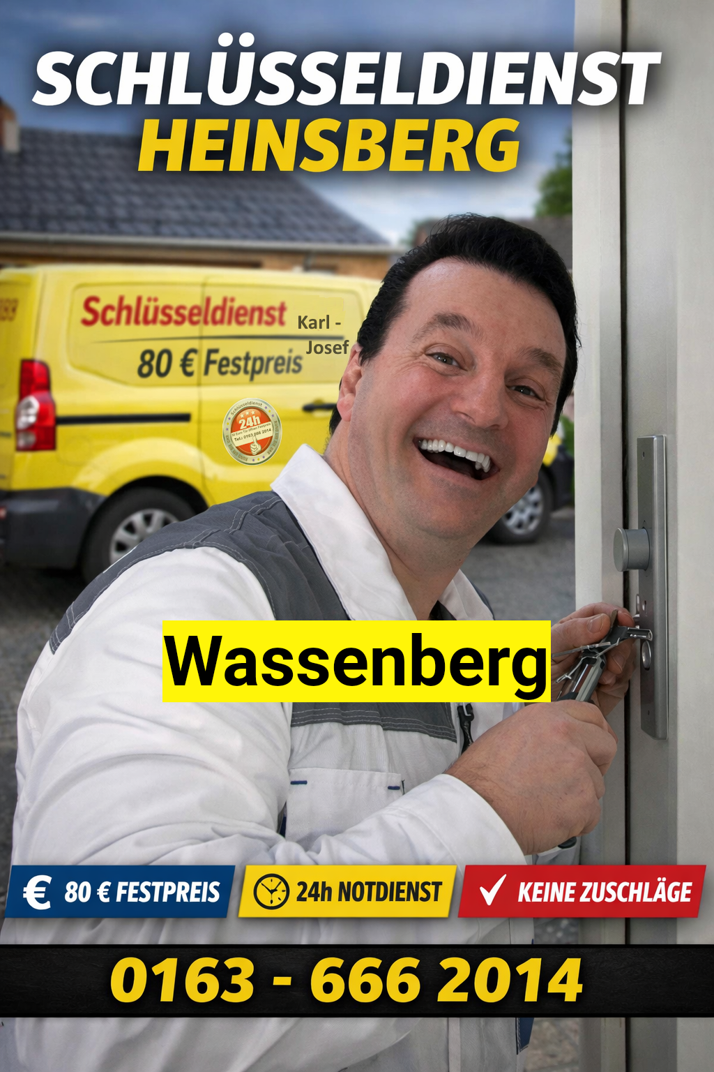 Schlüsseldienst Wassenberg - Monteur Karl