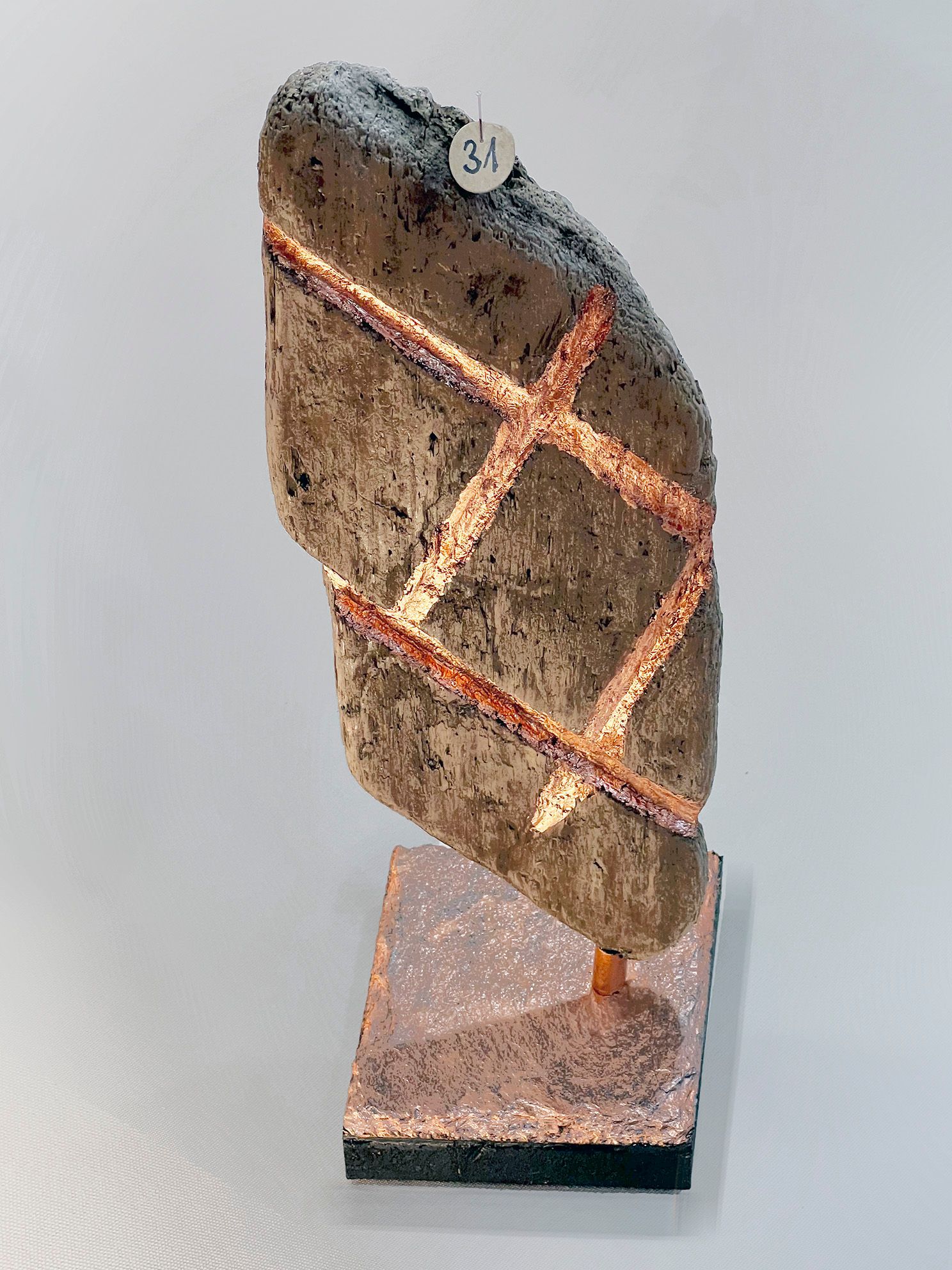 Ingnaz keltisches Zeichen, Interpretation des Zeichens Kupferblattgold auf Bronzeschieferplatte