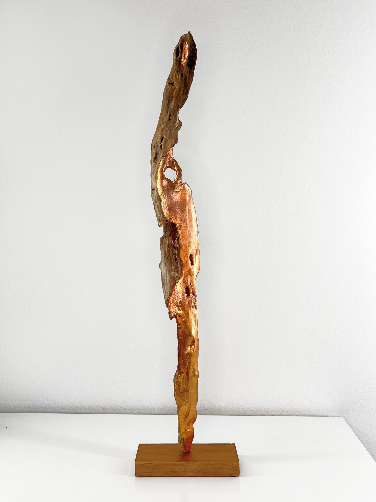 Kupfermetall, Phantom, Skulptur, Lichtspiegelung