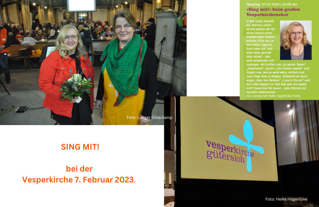 Vesperkirche 2023 - Impressionen des Sing mit! Konzertes von Heike Hagenlüke