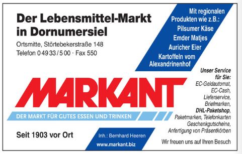 Logo vom markant Supermarkt in Dornum