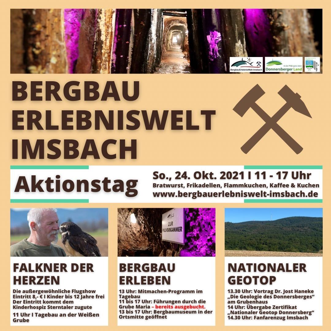 Plakat Aktionstag Bergbauerlebniswelt Imsbach am 24.10.2021