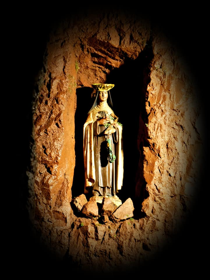 Statue der heiligen Barbara im Schmittenstollen