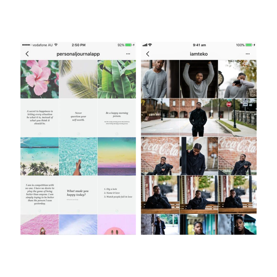 Ideas de diseño para tu feed de Instagram