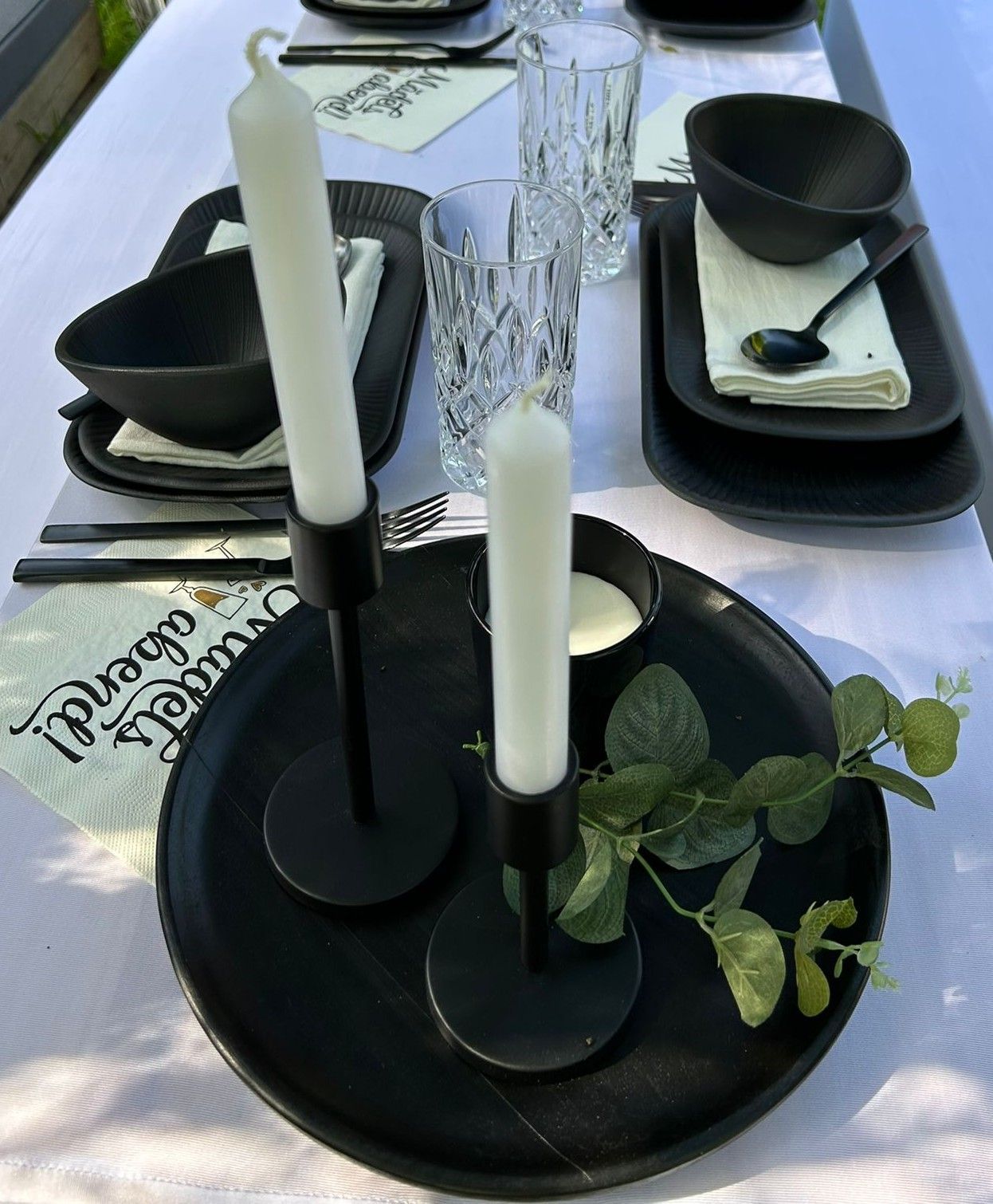 Dekorierte Festtafeln