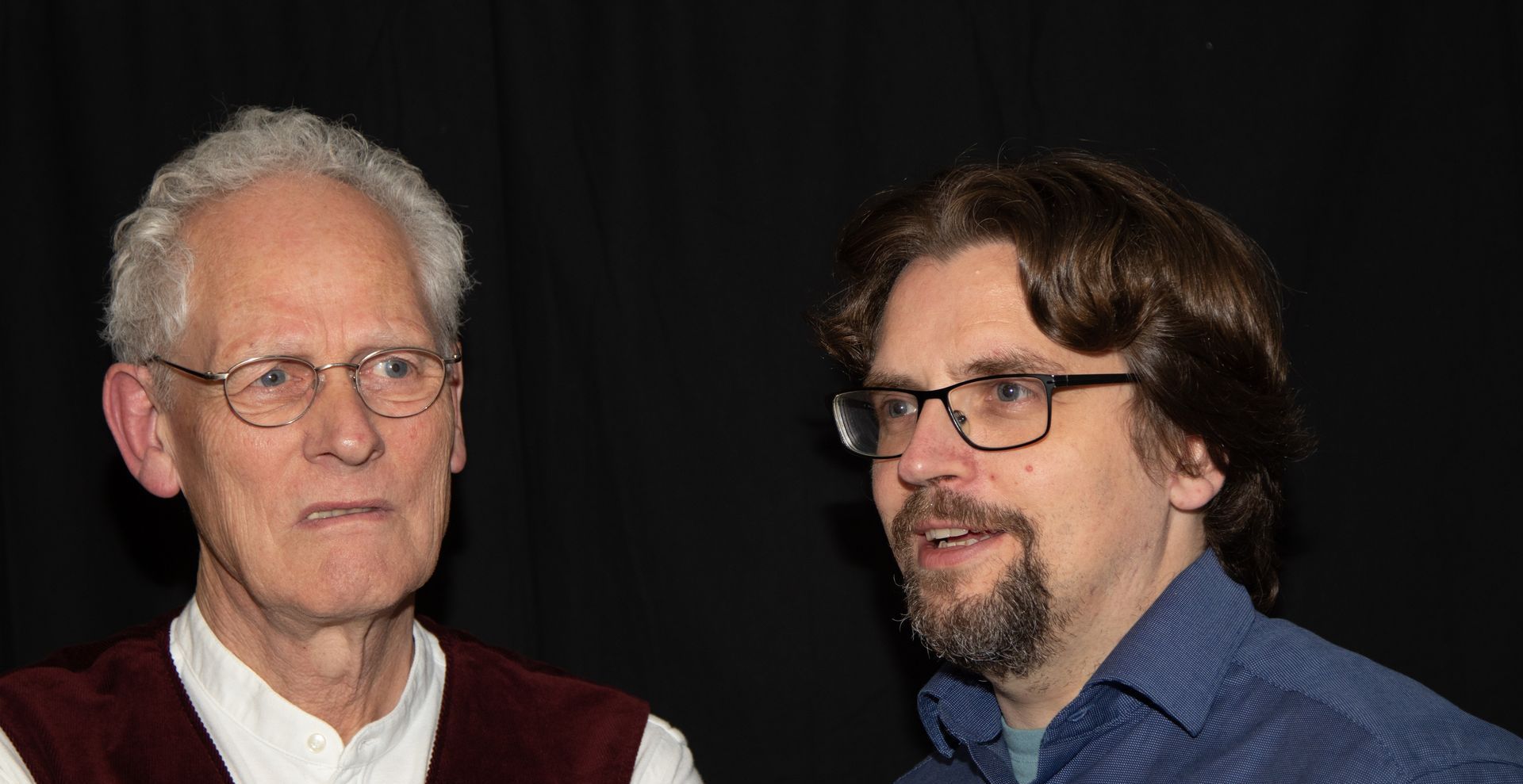 Uli Keip als Abel Znorko und Johannes Klempau als Erik Larsen in Enigma von Eric-Emmanuel Schmitt