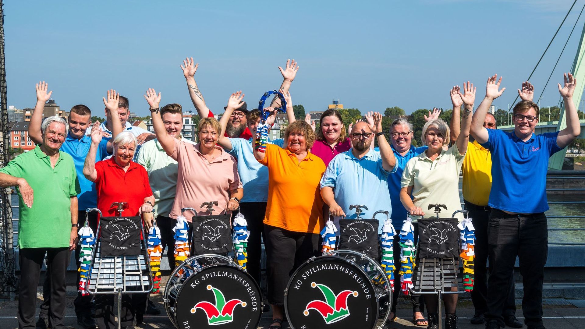 Gruppenbild der Spillmannsfründe Bellejeck e.V.