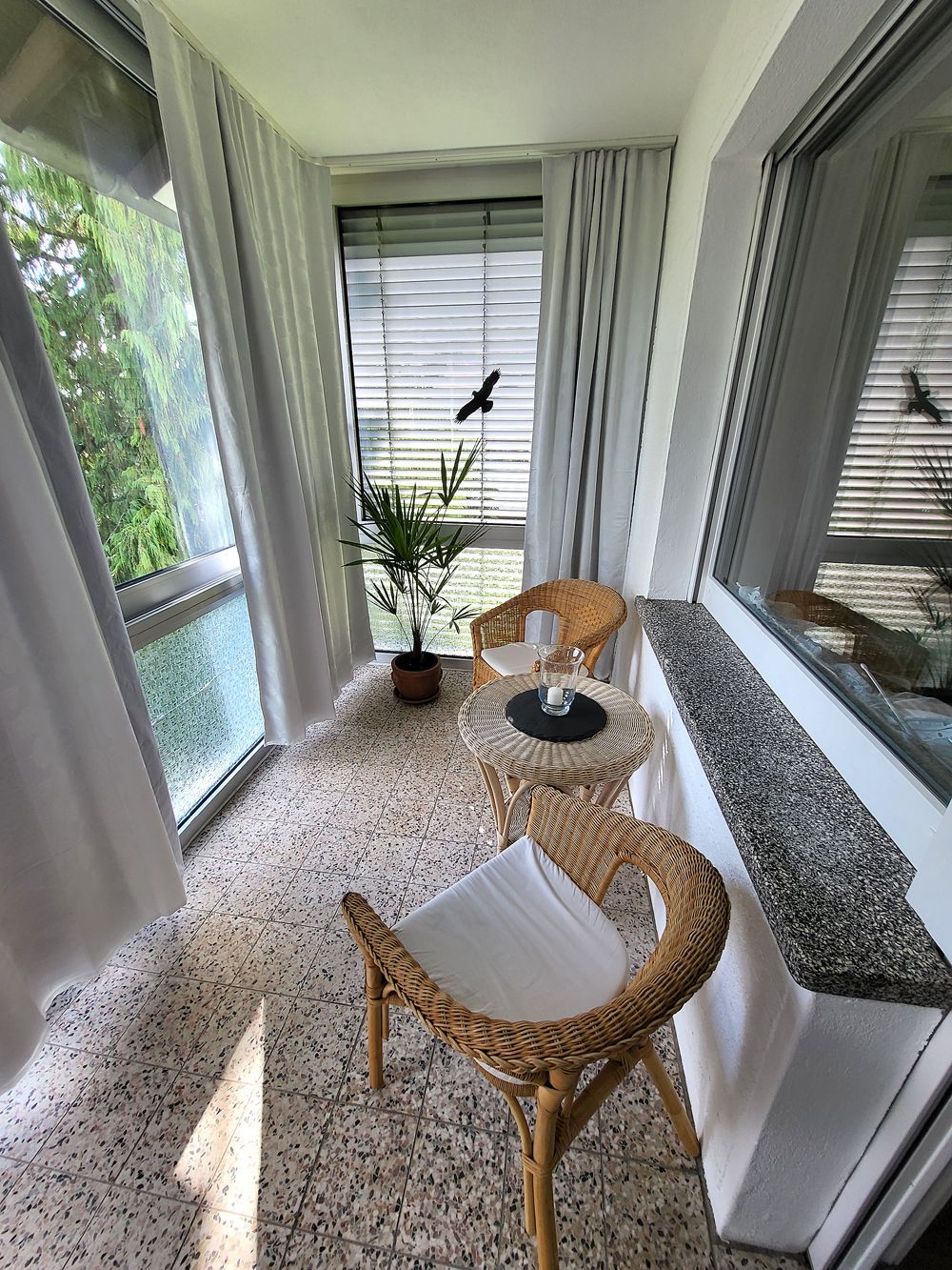 Wintergarten im Haus Traudel.
