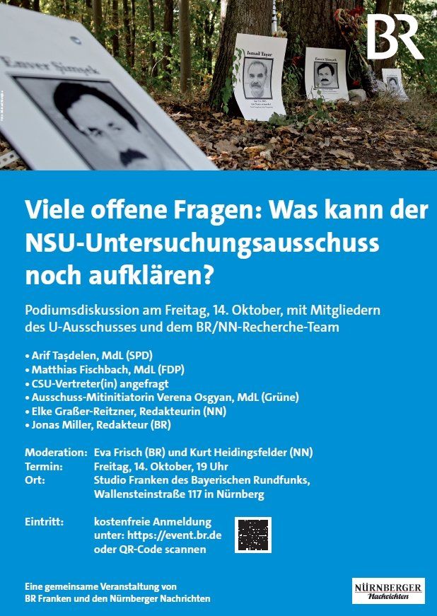 BR NSU Untersuchungsausschuss Veranstaltung Bayerischer Rundfunk