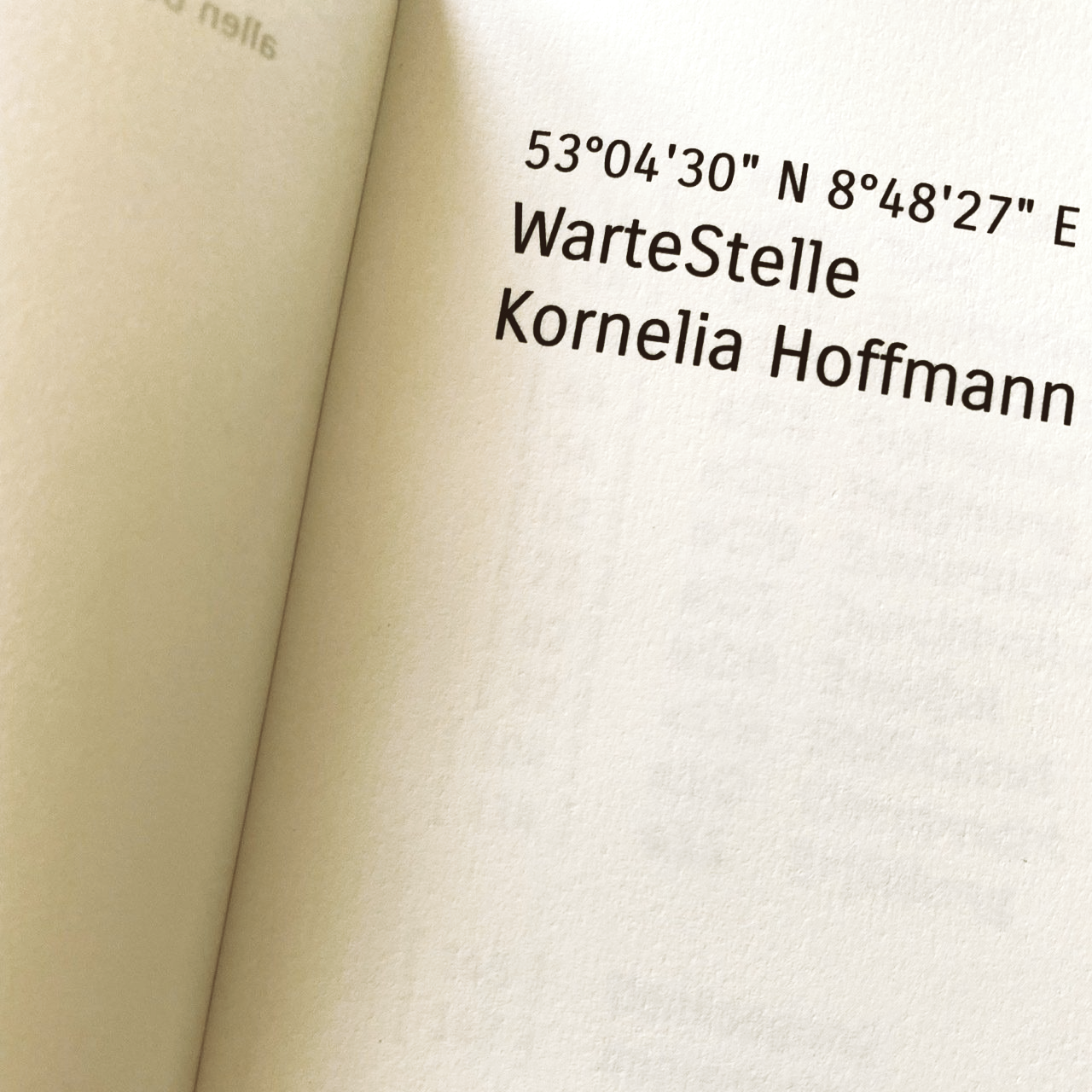 [ VI ] 2022 nn /  WarteStelle — Kornelia Hoffmann