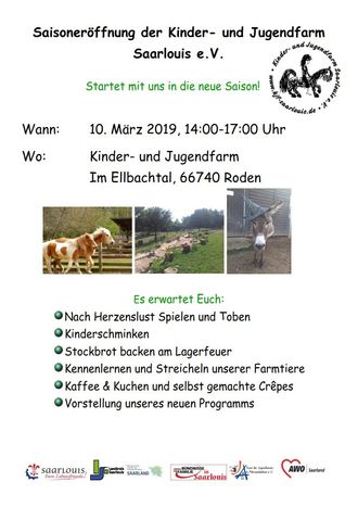 Saisoneroffnung Der Kinder Und Jugendfarm Saarlouis E V 